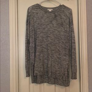 Mixed grey long sleeve shirt